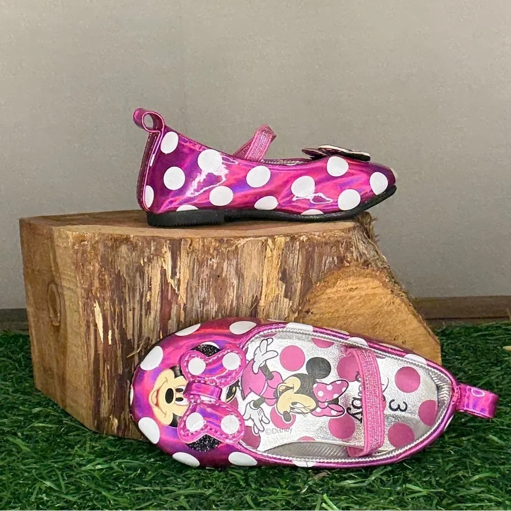 Disney Minnie Mouse Toddler Pink Shoes 3 Size